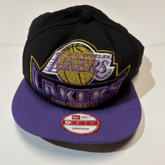 9fifty Other - 9fifty Lakers Black and Purple Snapback Cap